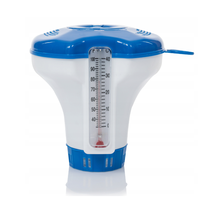 Doserende drijver met thermometer voor 200 g tabletten – voor het zwembad