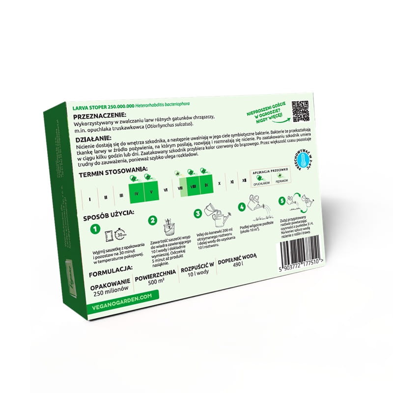 GRUBS AND WEEVILS – Spraying with beneficial roundworms for 1000m²