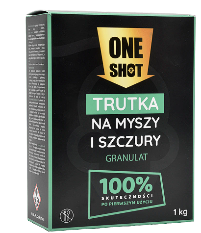 ONE SHOT KÖDERGRANULAT GEGEN MÄUSE UND RATTEN 1 KG
