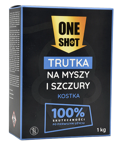ONE SHOT KÖDERBLOCK GEGEN MÄUSE UND RATTEN 1 KG