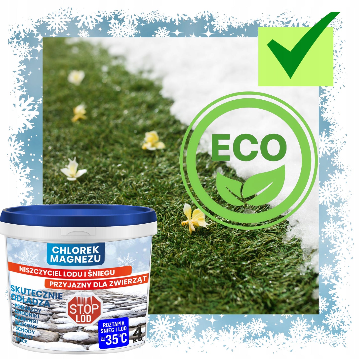 MAGNESIUMCHLORID 4 KG – Eisvernichter, besser als Streusalz und sicher für Tiere!