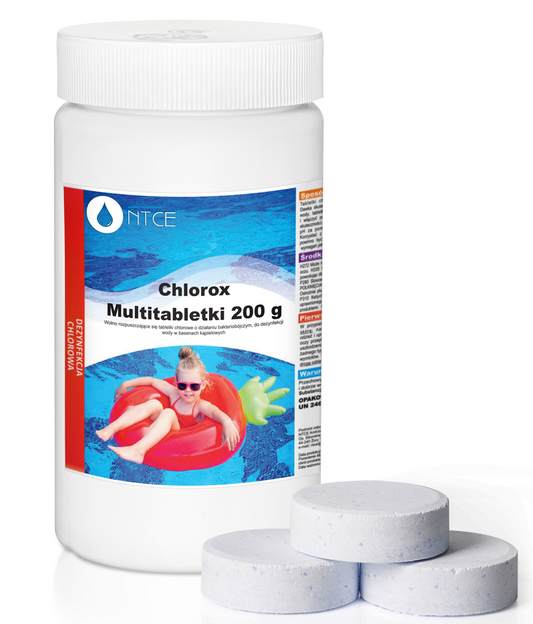 Chlorox Multitabs 200g – Chlortabletten für den Pool – 1 kg