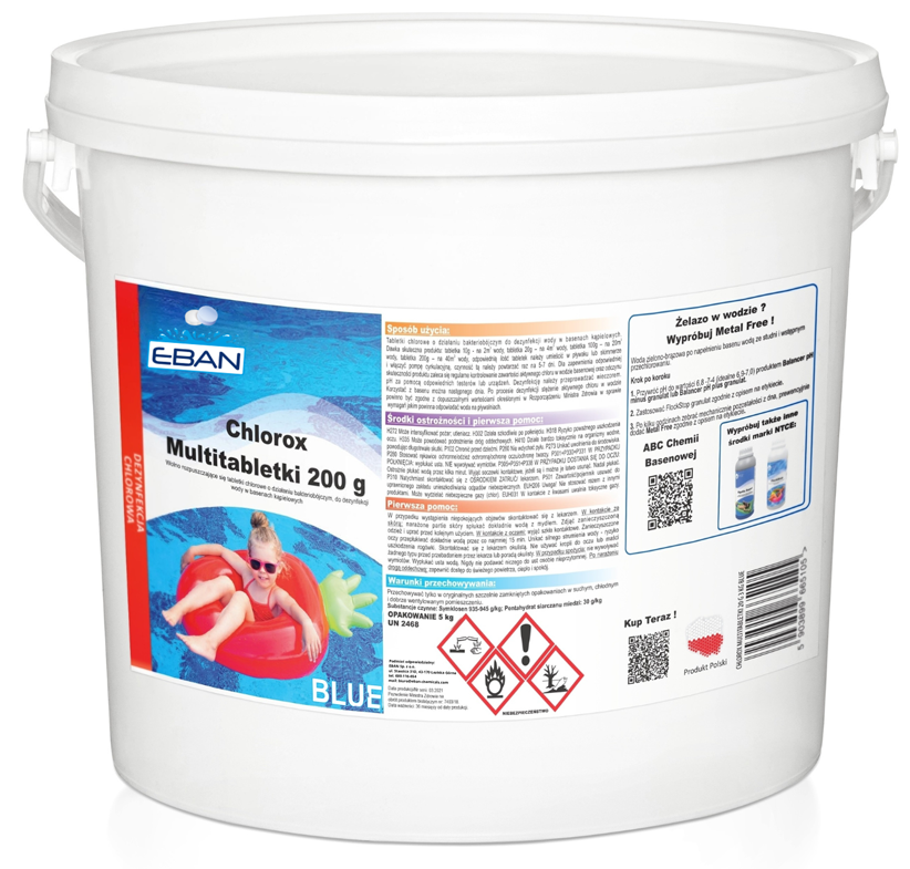 Chlorox Multitabs 200g – Chloortabletten voor het zwembad – 5 kg