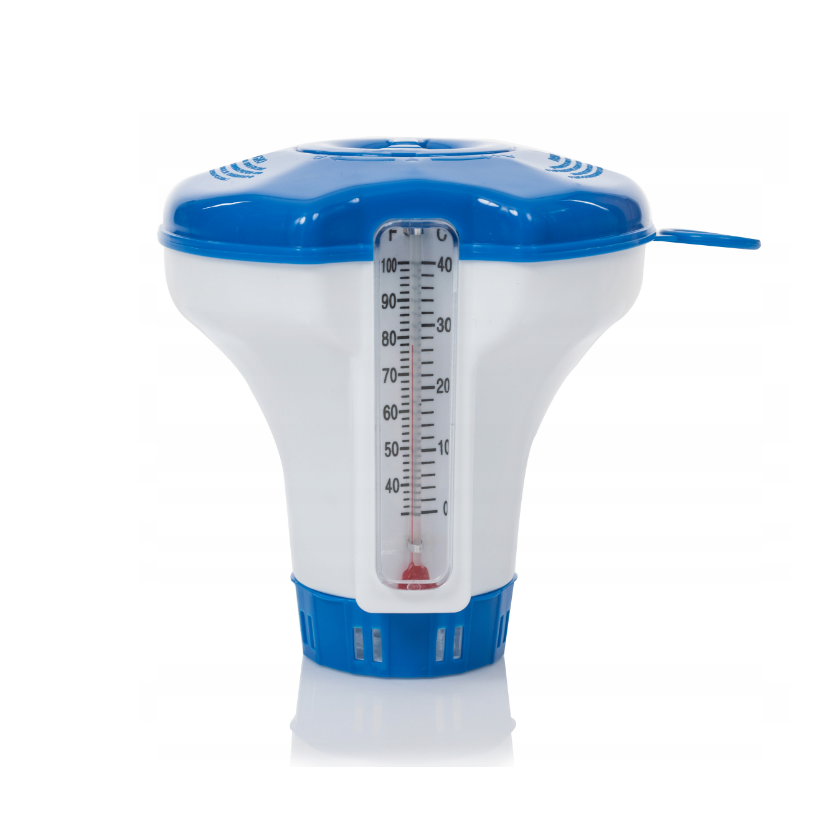Doserende drijver met thermometer voor 20 g tabletten – voor het zwembad