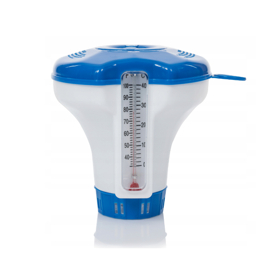 Doserende drijver met thermometer voor 20 g tabletten – voor het zwembad