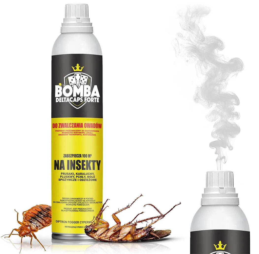 Bommennevel tegen kakkerlakken en Duitse kakkerlakken – Deltacaps FORTE beschermt tot 100 m³
