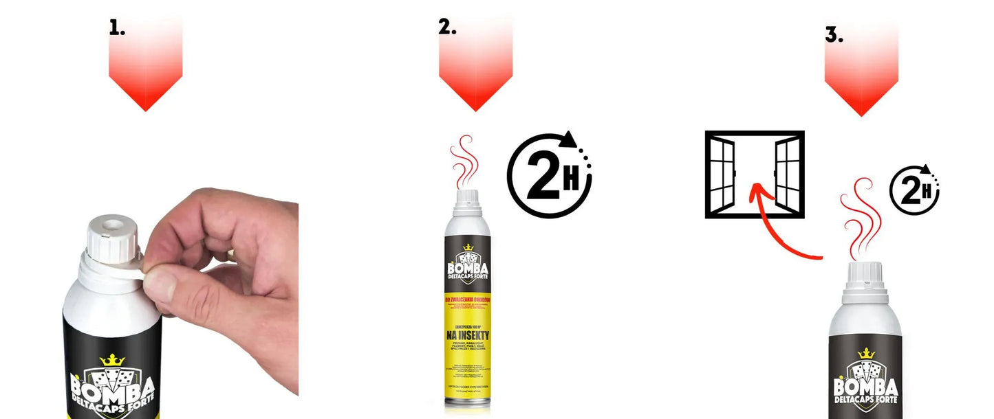 Bommennevel tegen kakkerlakken en Duitse kakkerlakken – Deltacaps FORTE beschermt tot 100 m³